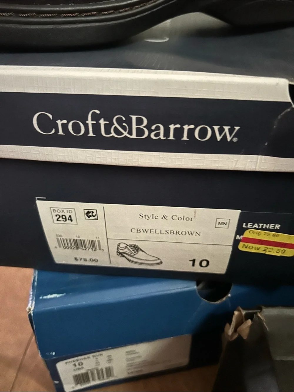 Croft & Barrow Men's Brown Leather Casual Slip-On Loafer